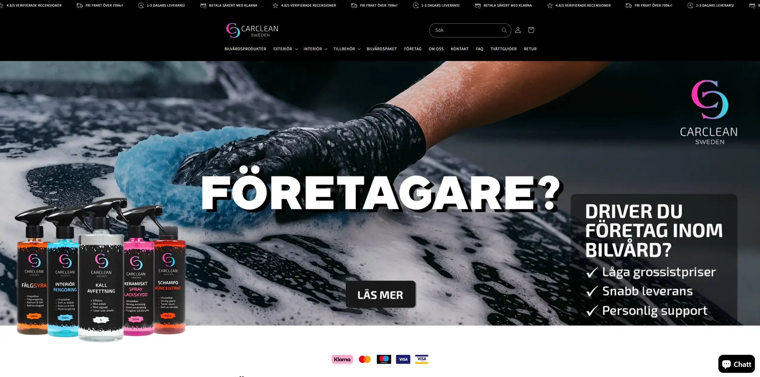 Home carclean hemsida