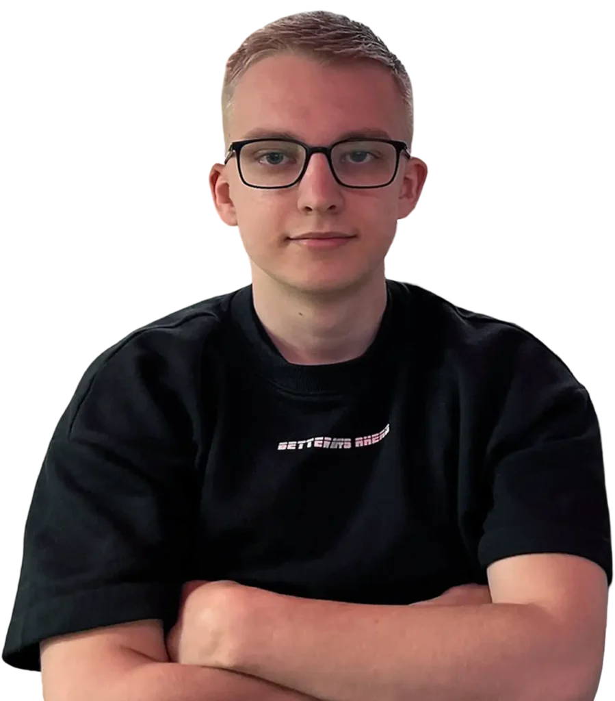 Arvid på AK Creative bygger hemsida till företag